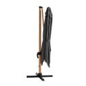 Set aus Ampelschirm (3 x 3m) + 4 beschwerte Platten 
