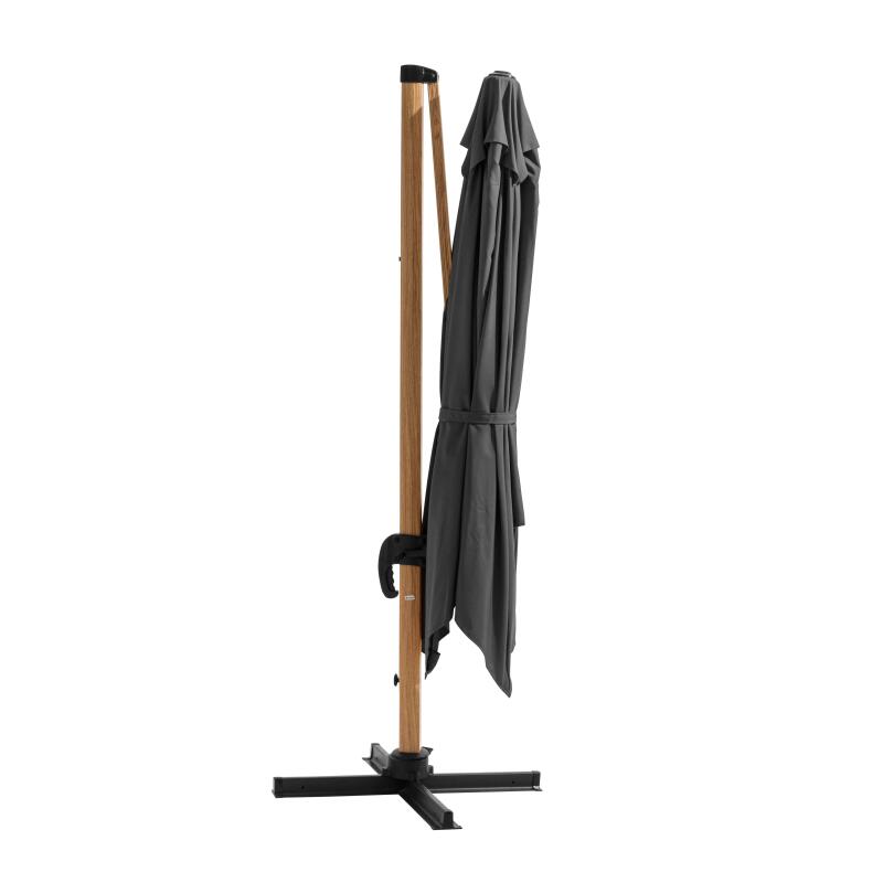 Set aus Ampelschirm (3 x 3m) + 4 beschwerte Platten  (3/7)