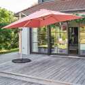 Set aus Ampelschirm (3 x 3m) + 4 beschwerte Platten