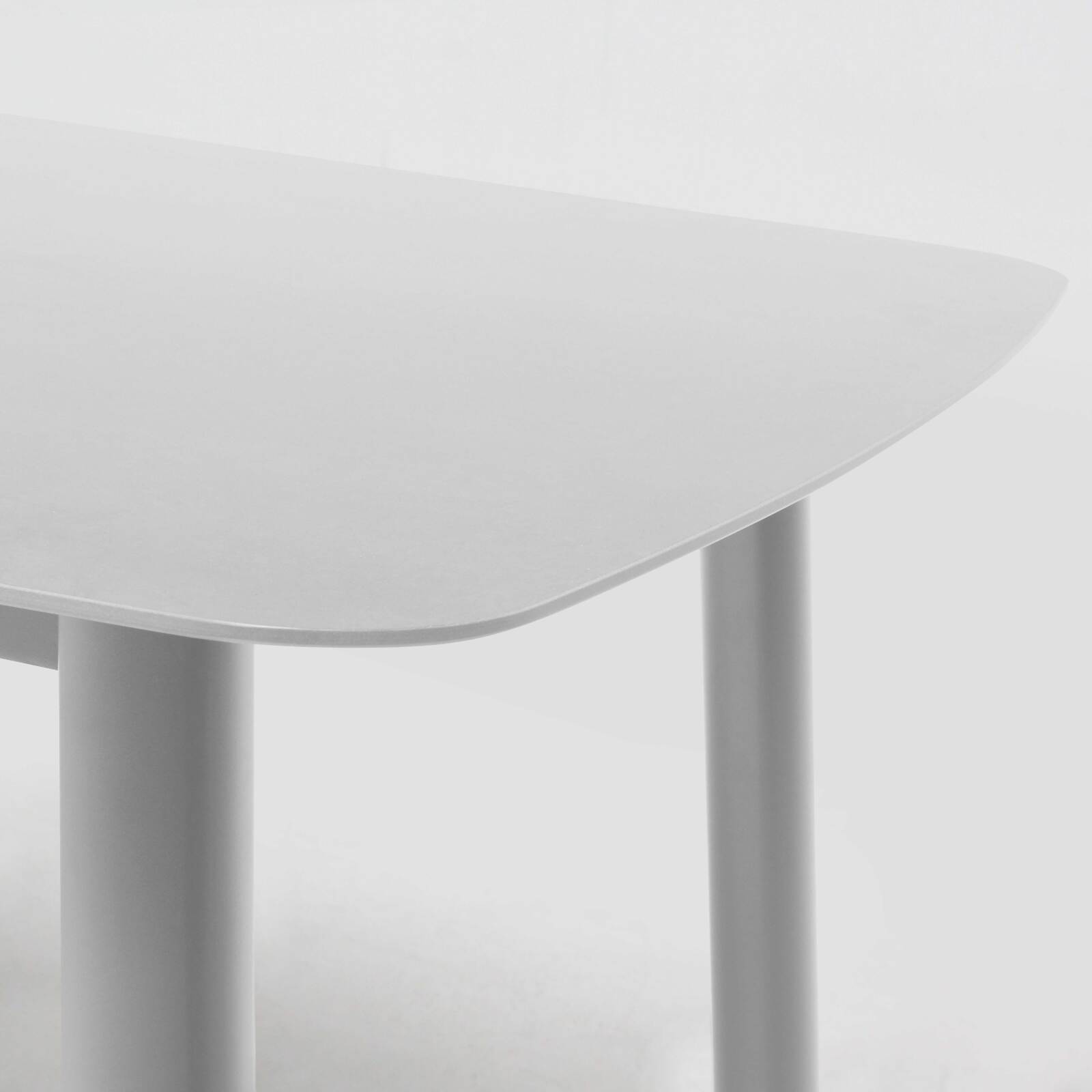 Gartentisch aus Aluminium und Stein, 180 x 90 cm, mit 6 Stühlen und 2 Stühlen mit Armlehnen 