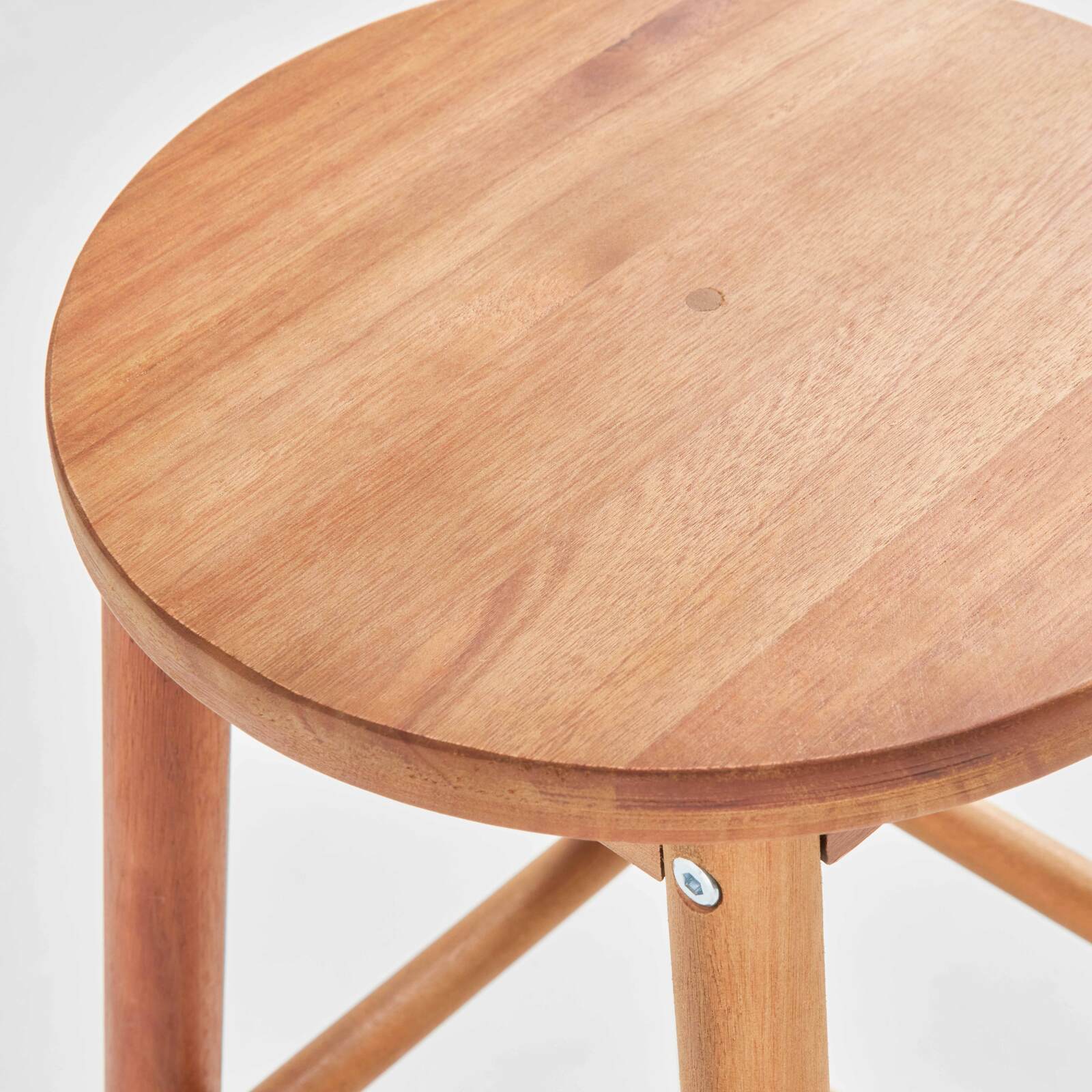 Gartenhocker-Set aus 2 Hockern aus FSC®-zertifiziertem Eukalyptusholz