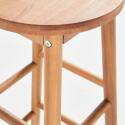 Gartenhocker-Set aus 2 Hockern aus FSC®-zertifiziertem Eukalyptusholz