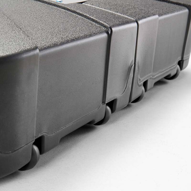 Set aus Sonnenschirm kippbar(3 x 3m) + Gewichtsplatte auf Rädern 100L