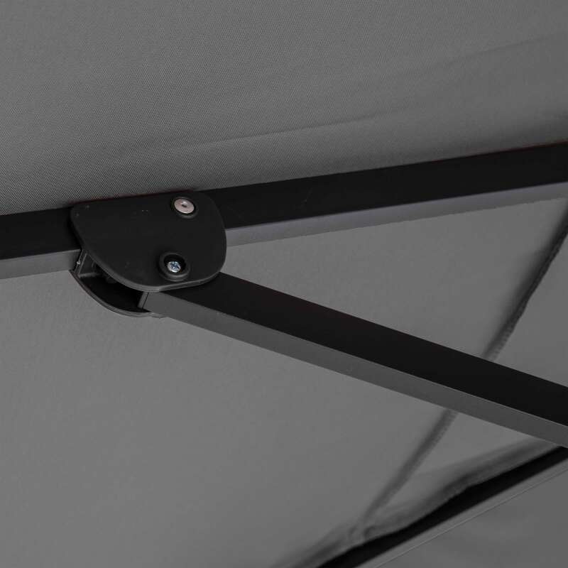 Set aus Sonnenschirm kippbar(4 x 3 m) + 4 beschwerte Platten  (6/7)