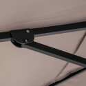 Set aus Sonnenschirm kippbar(4 x 3 m) + 4 beschwerte Platten