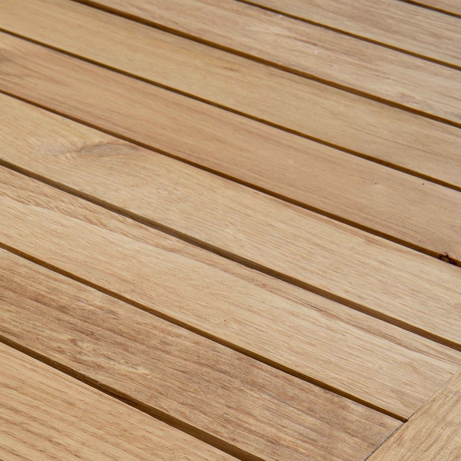 Stehender Garten-Hochtisch (70 x 110 cm) aus Aluminium und Holz  Stehender Garten-Hochtisch (70 x 110 cm) aus Aluminium und Holz