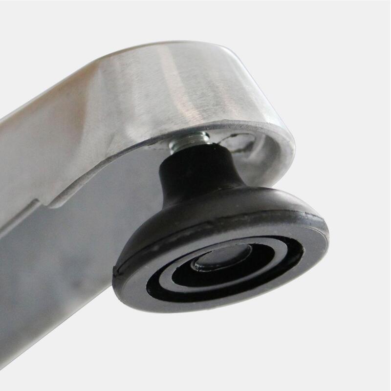 Stehender Garten-Hochtisch (70 x 110 cm) aus Aluminium und Holz 