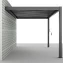 Aluminium-bioklimatische Pergola mit Rückenlehne