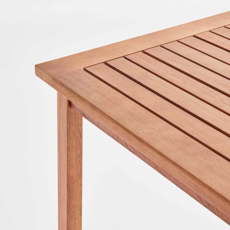 Hoher Garten-Hochtisch (120 x 70 x 110 cm) aus FSC®-zertifiziertem Eukalyptusholz