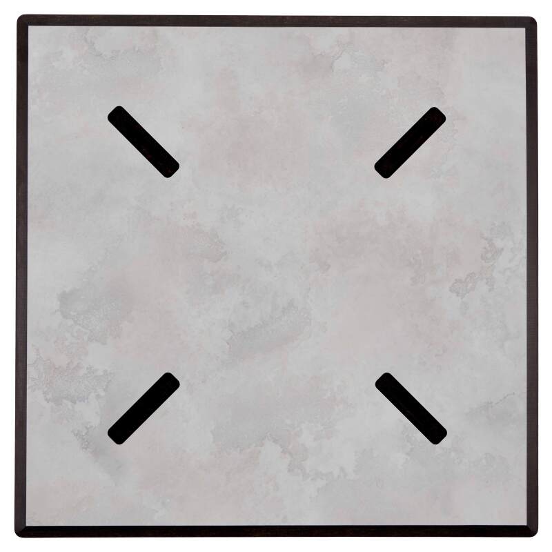 Quadratisches Tischplateau 70 x 70 cm aus HPL  (5/7)