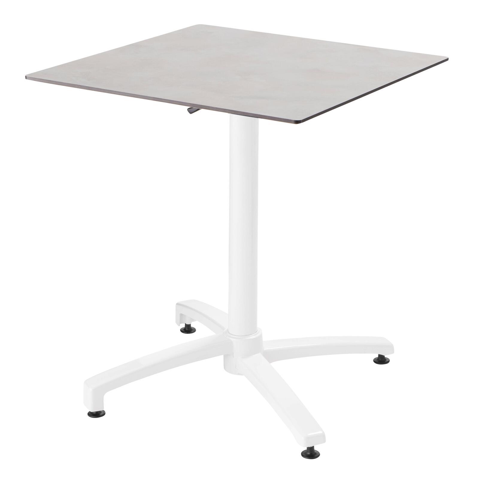 Tischfuß mit neigbarem System, 72 cm aus Aluminium