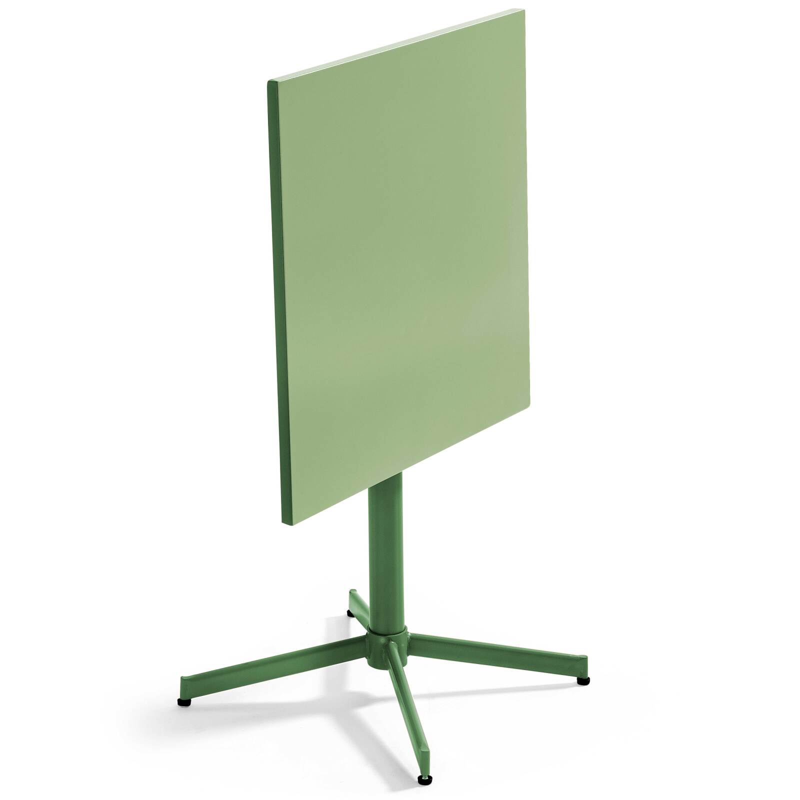 Klappbarer quadratischer Gartentisch 70 x 70 cm + 4 Metallstühle  Klappbarer quadratischer Gartentisch 70 x 70 cm + 4 Metallstühle