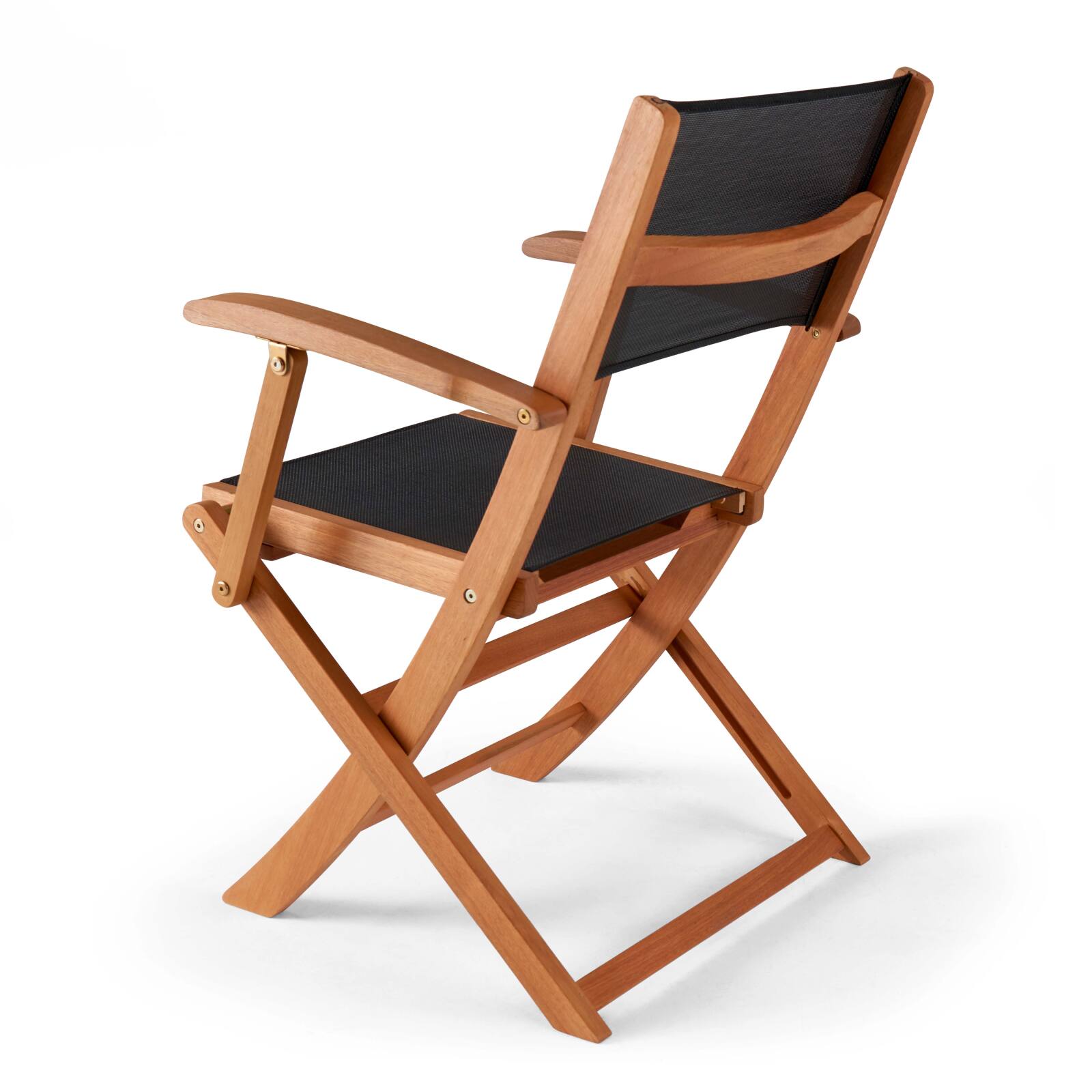 Set aus 2 klappbaren Gartenstühlen aus FSC®-zertifiziertem Holz mit Armlehnen 