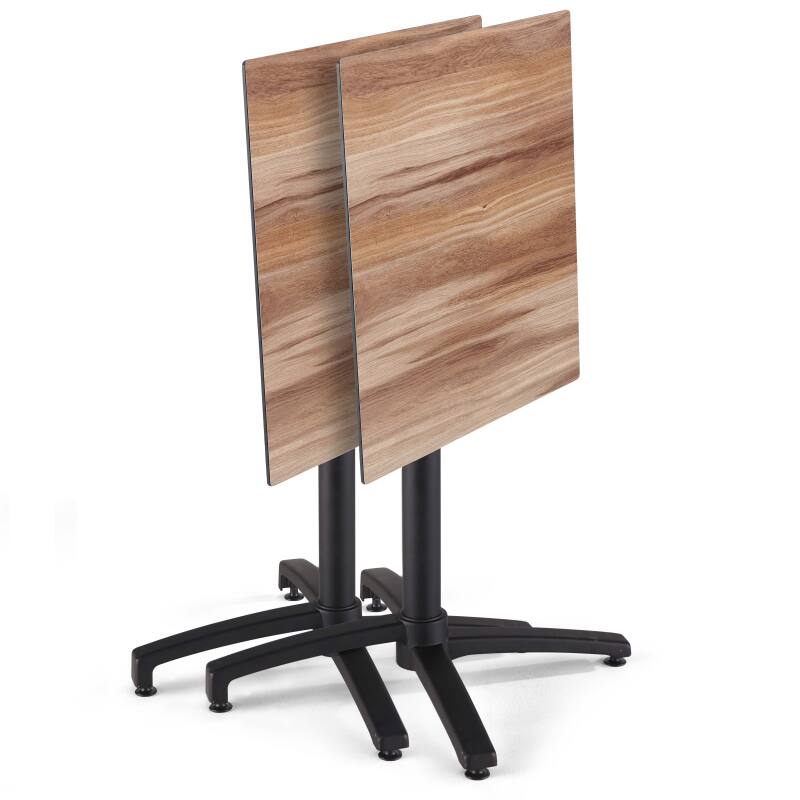 Quadratischer Gartentisch 70 x 70 cm mit neigbarer HPL-Platte 