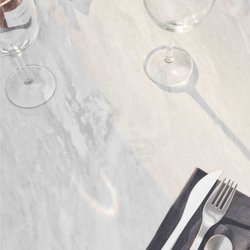 Quadratischer Gartentisch 70 x 70 cm mit neigbarer HPL-Platte  (6/10)