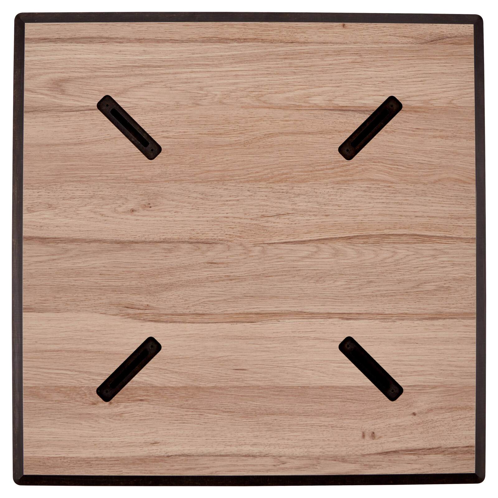 Quadratischer Gartentisch 60 x 60 cm mit neigbarer HPL-Oberfläche 