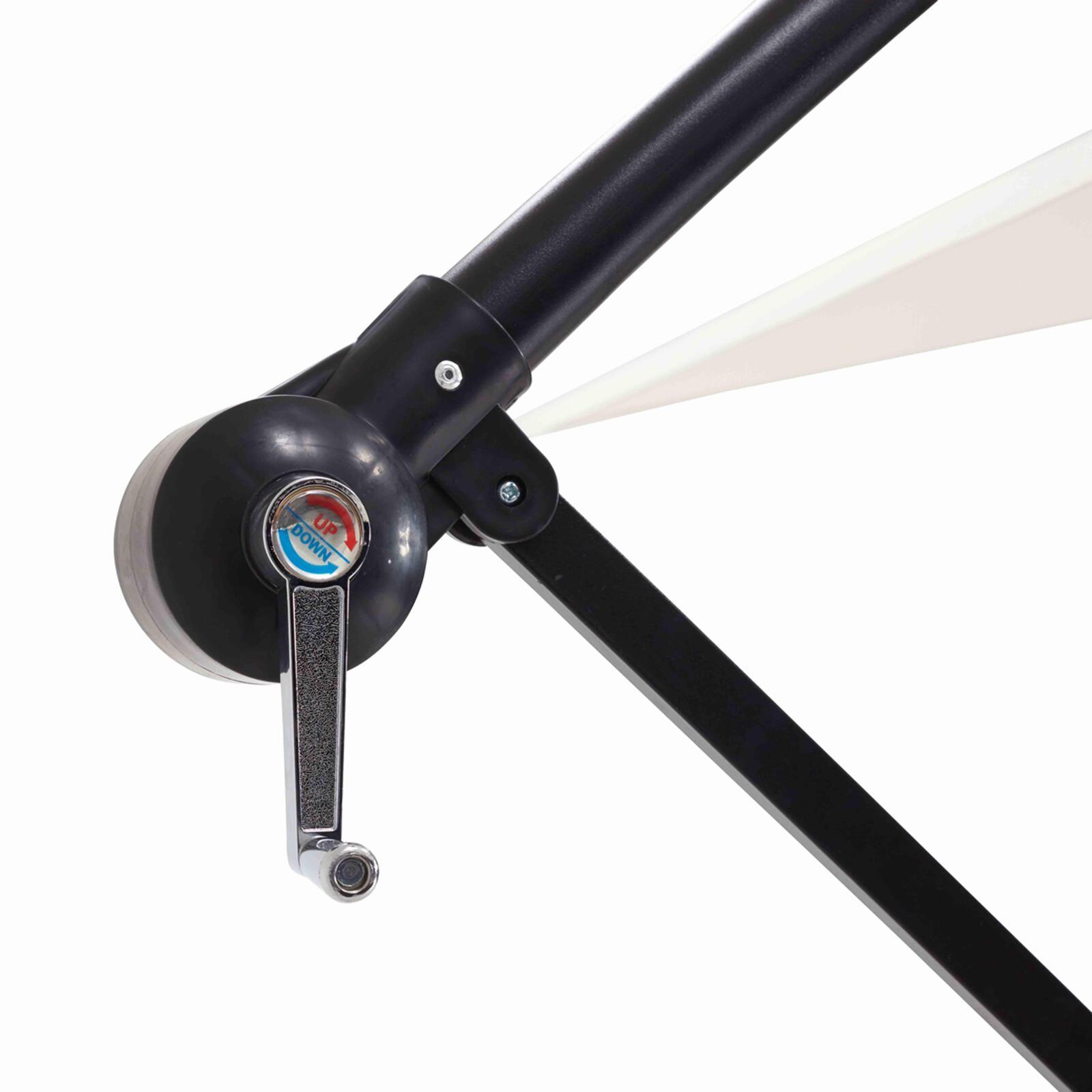 Versetzter neigbarer Quadratischer Sonnenschirm (3 x 3m)