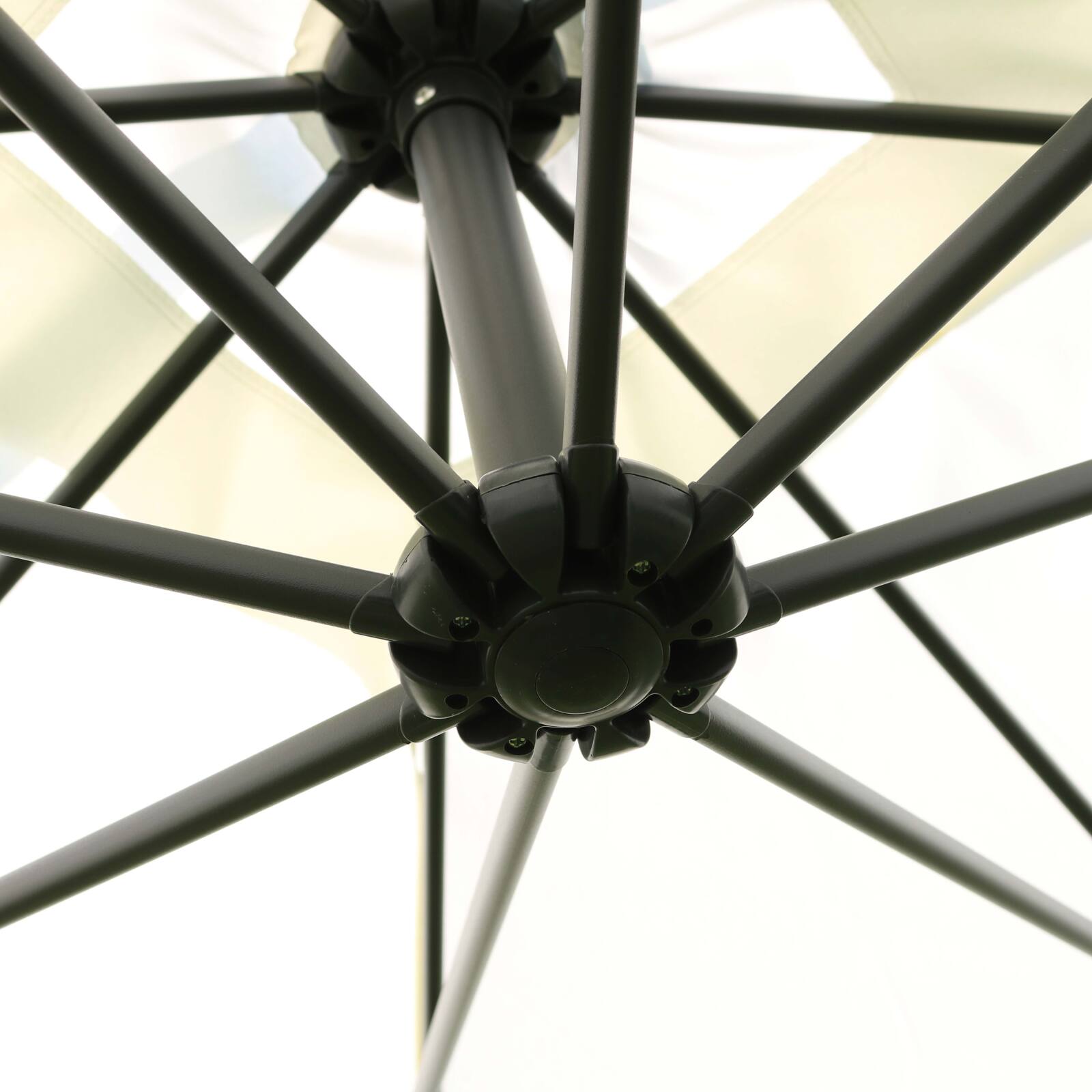 Versetzter neigbarer Quadratischer Sonnenschirm (3 x 3m)