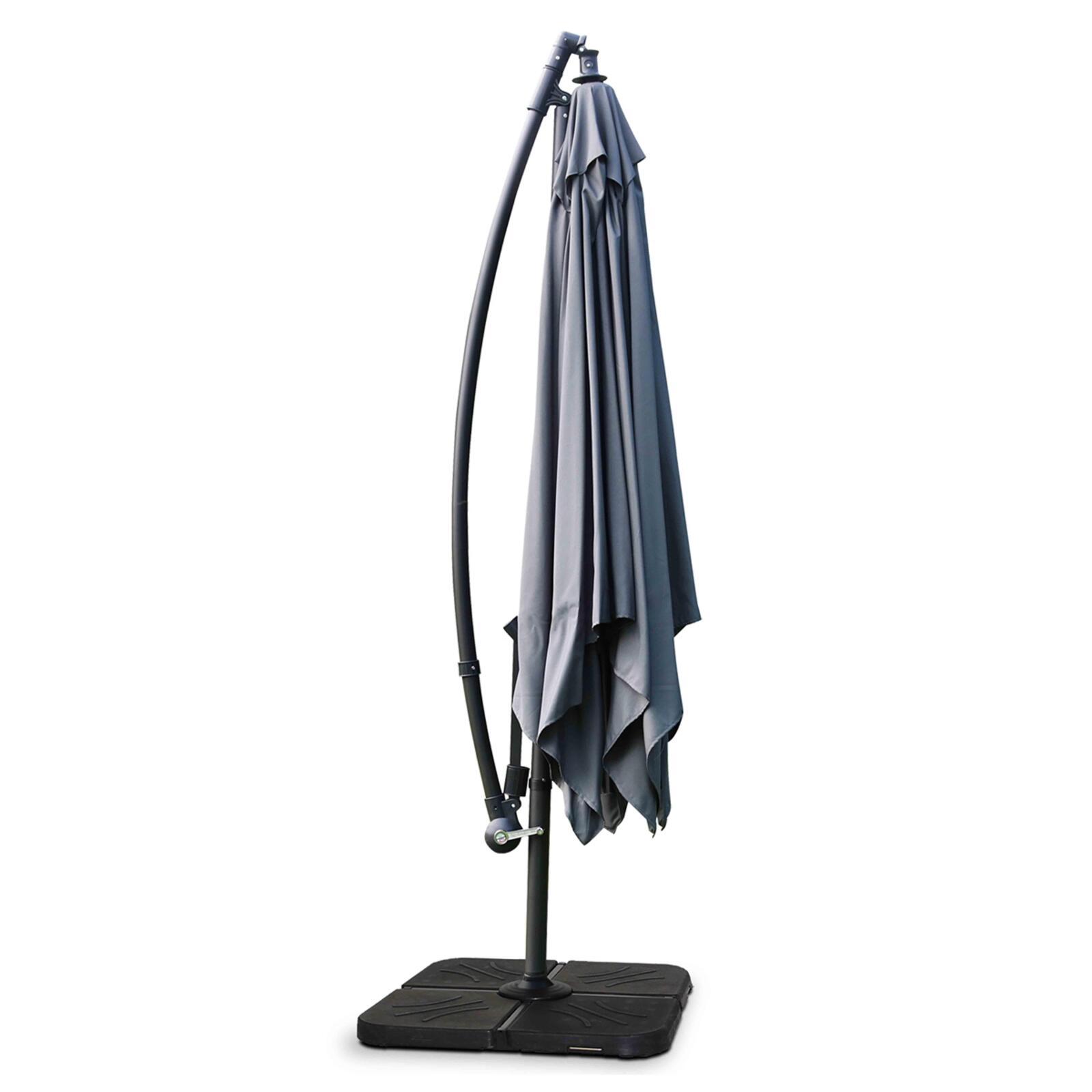 Versetzter neigbarer Quadratischer Sonnenschirm (3 x 3m)