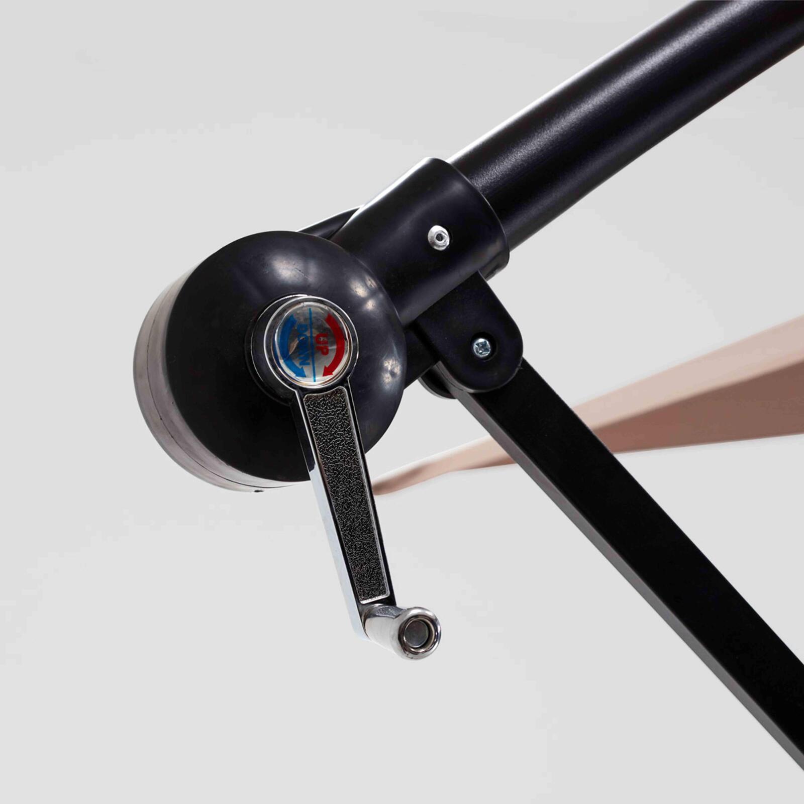 Versetzter neigbarer Quadratischer Sonnenschirm (3 x 3m)