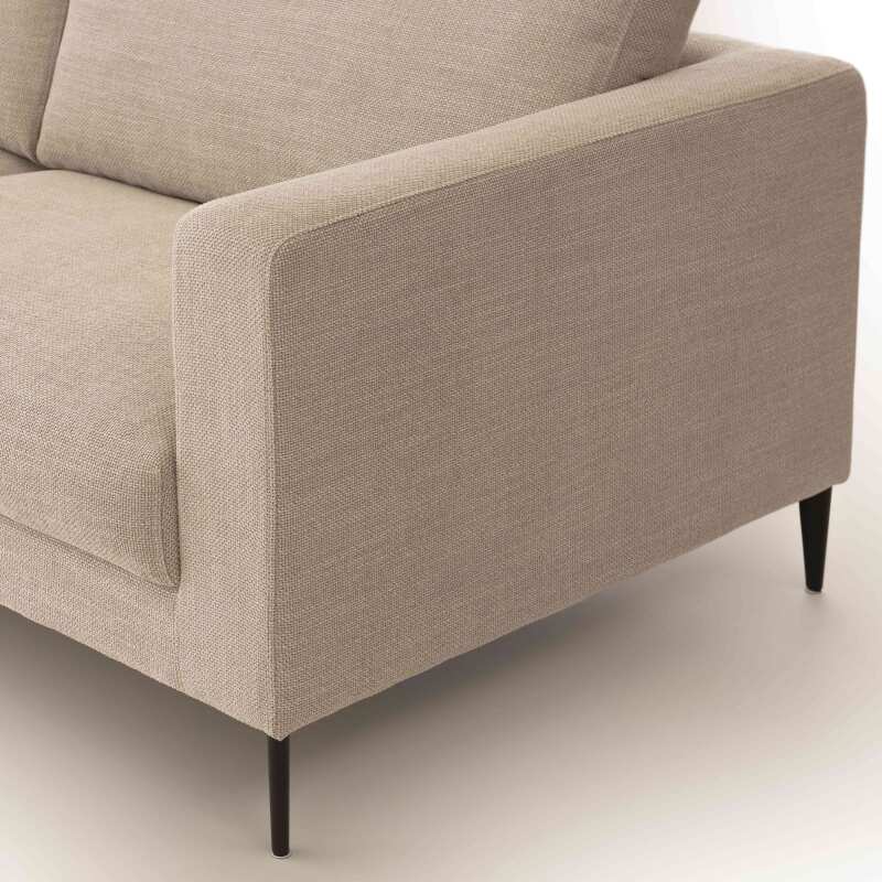 Dreisitzer-Sofa aus meliertem Stoff