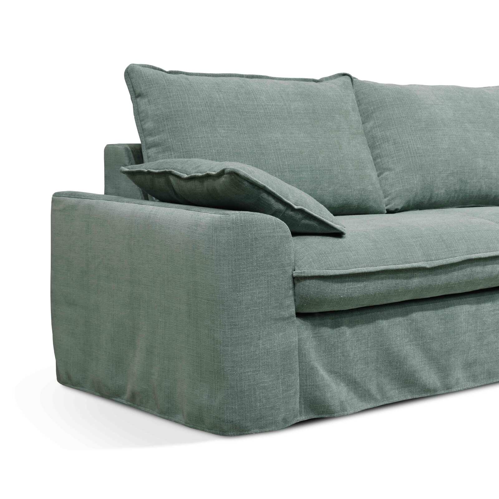 Dreisitzer-Sofa aus strukturiertem Stoff