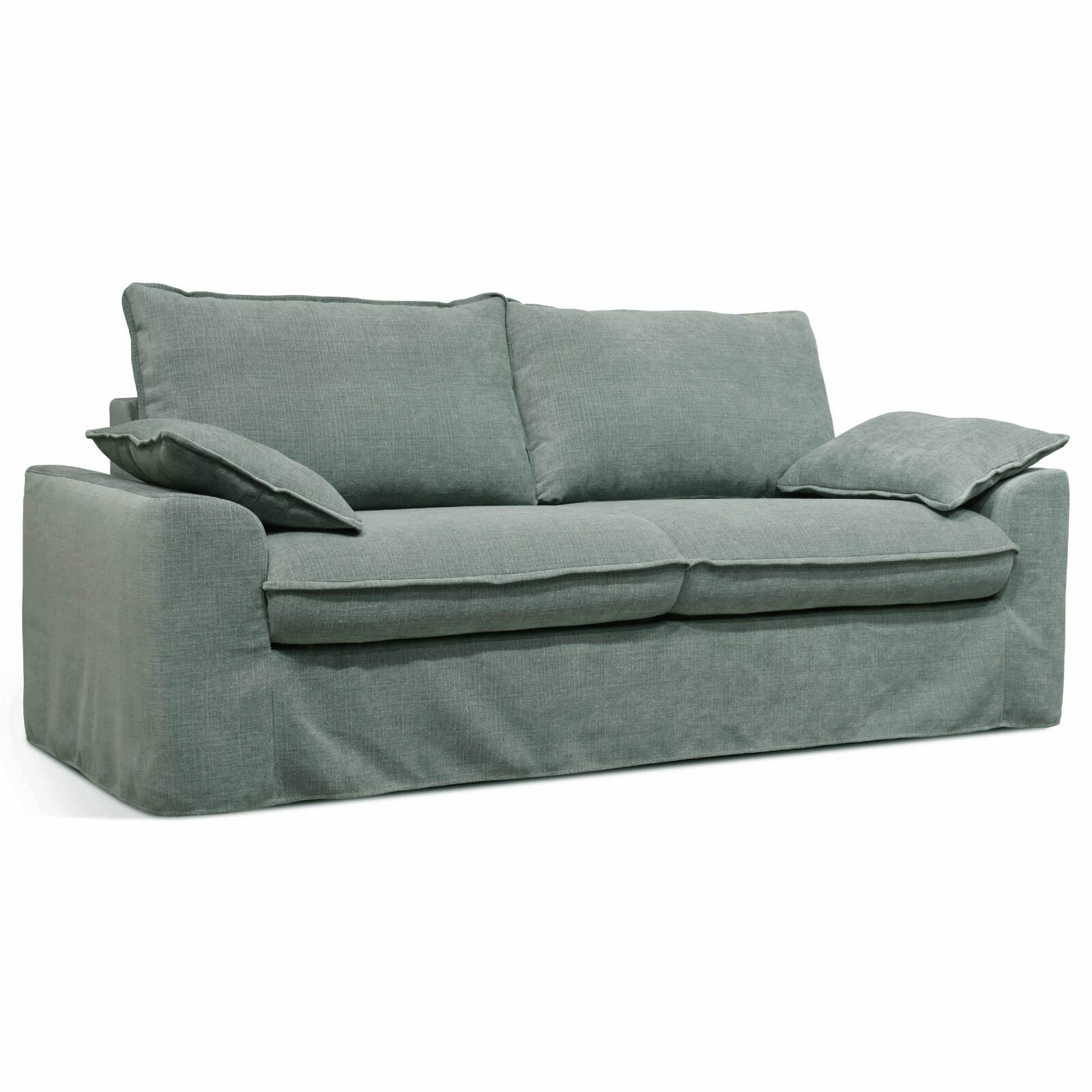 Dreisitzer-Sofa aus strukturiertem Stoff