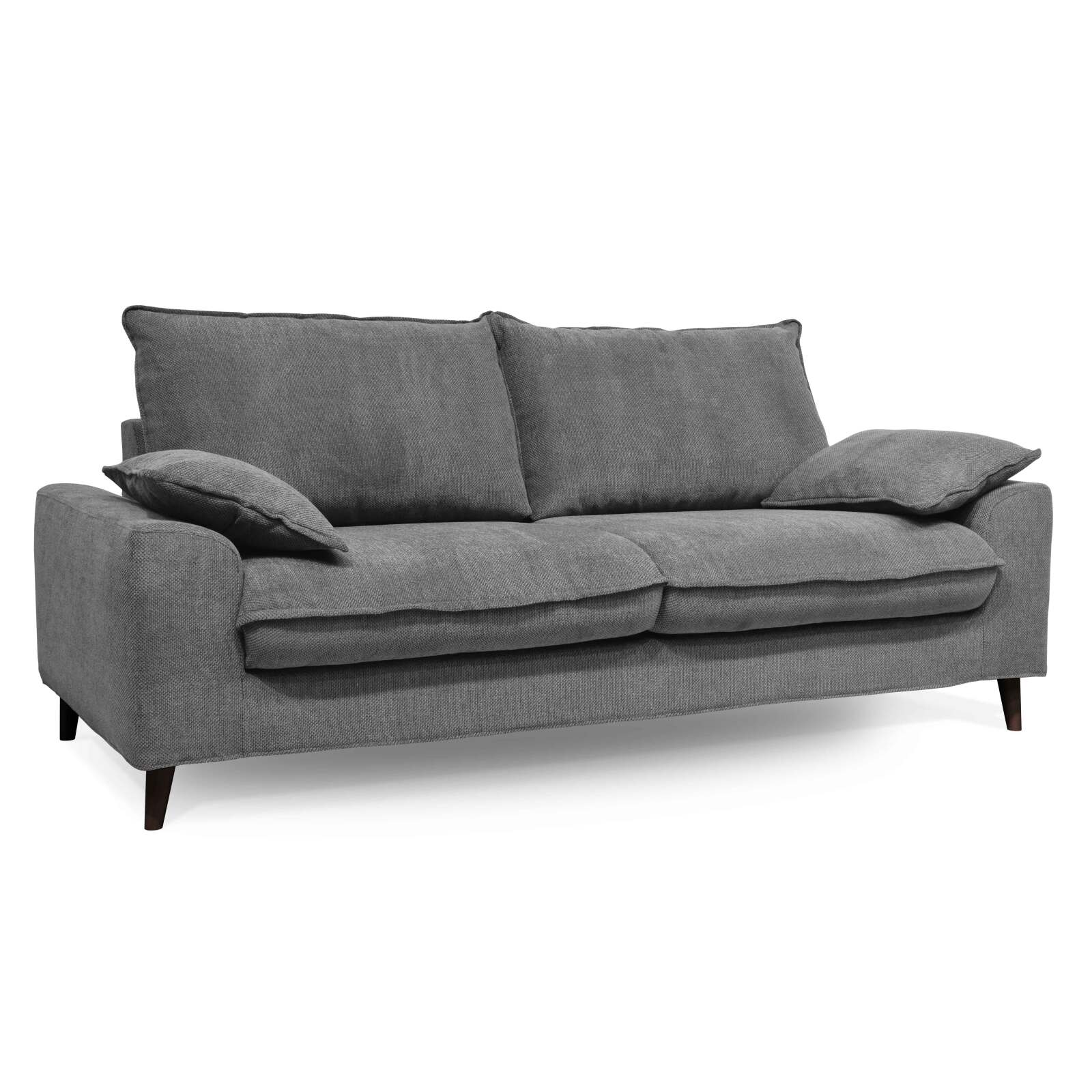Dreisitzer-Sofa aus meliertem Stoff