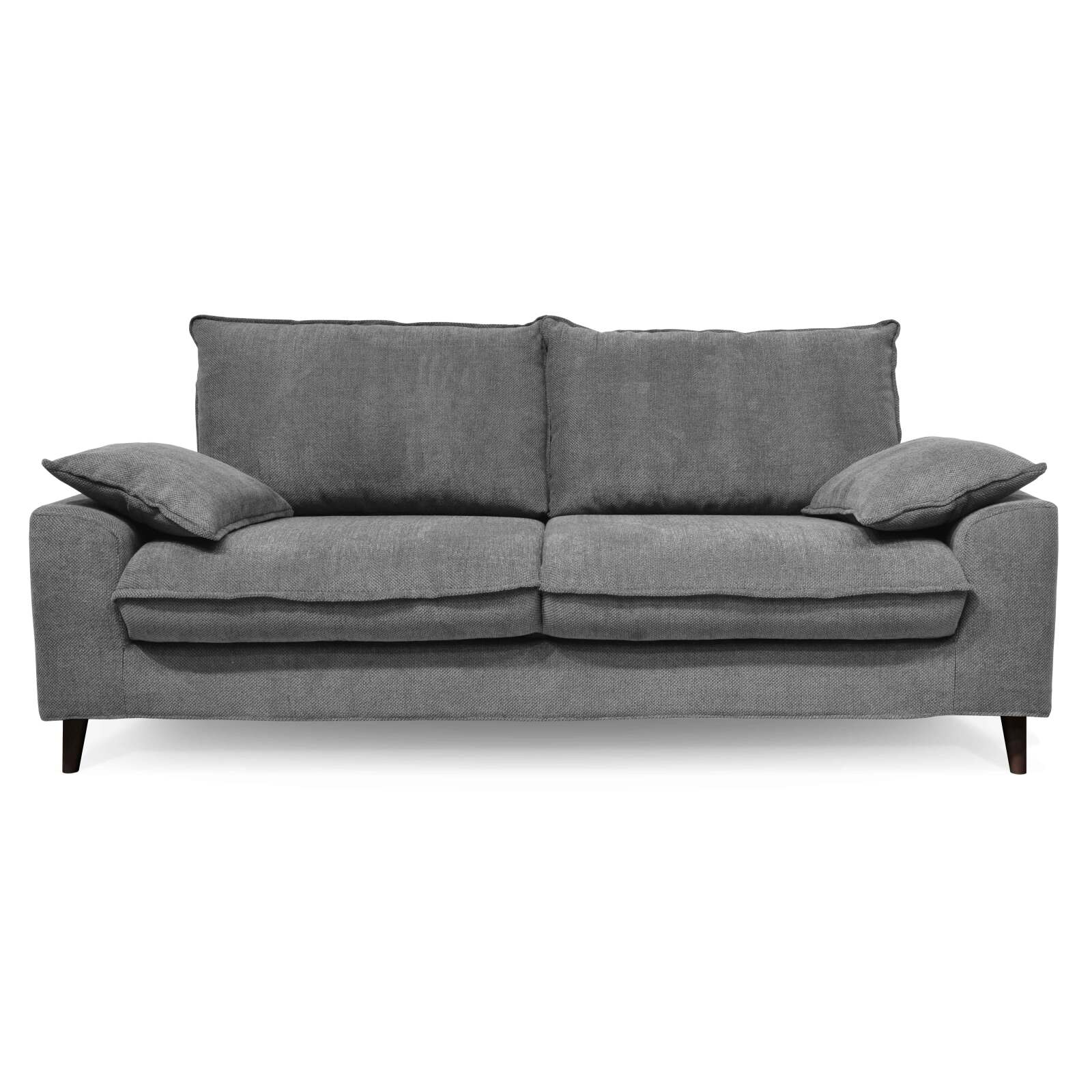 Dreisitzer-Sofa aus meliertem Stoff