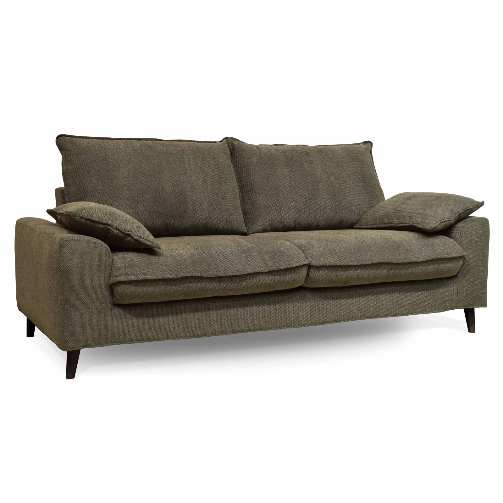 Dreisitzer-Sofa aus meliertem Stoff