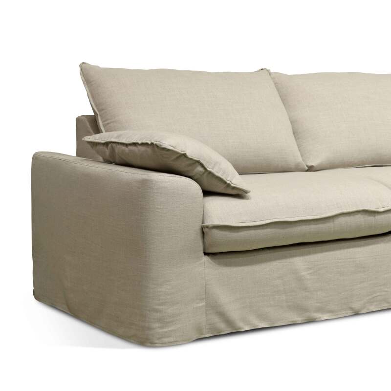 Umwandelbares Schlafsofa aus Leinen-Mischgewebe für 3 Personen (3/7)