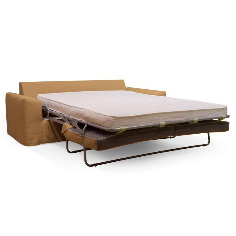 Umwandelbares Schlafsofa aus Leinen-Mischgewebe für 3 Personen