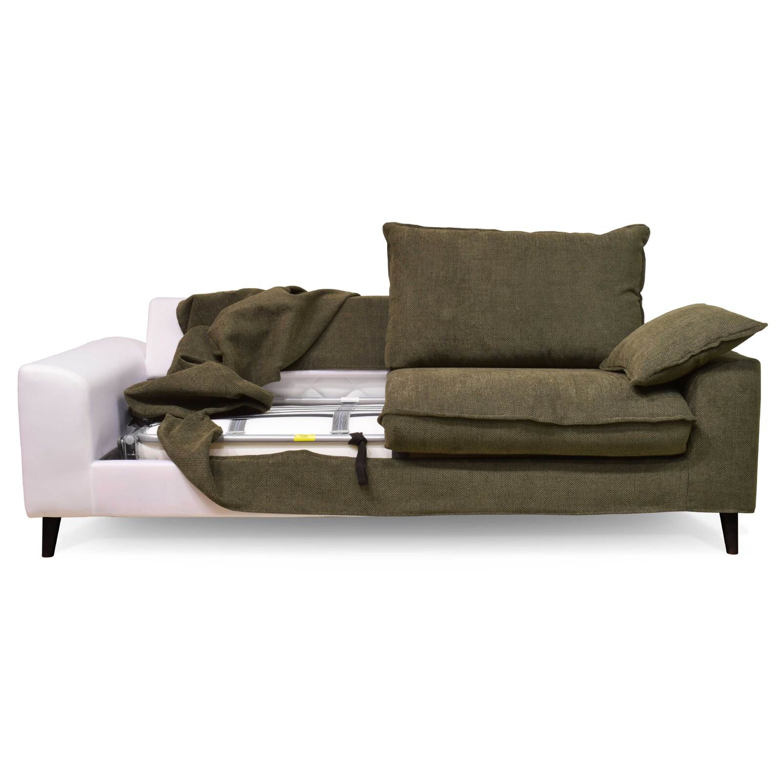 Schlafsofa aus meliertem Stoff für 3 Personen