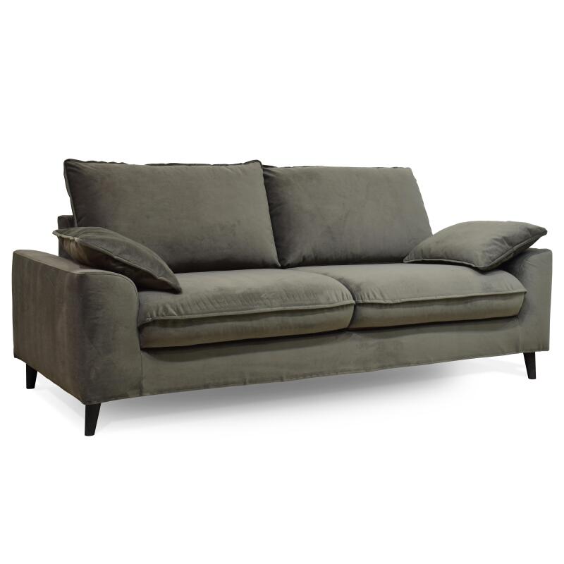 Umwandelbares Samt-Schlafsofa für 3 Personen