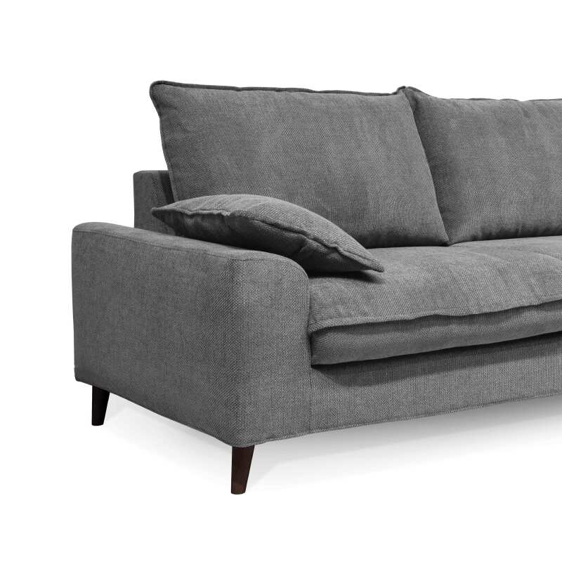 3-Sitzer-Sofabezug aus meliertem Stoff