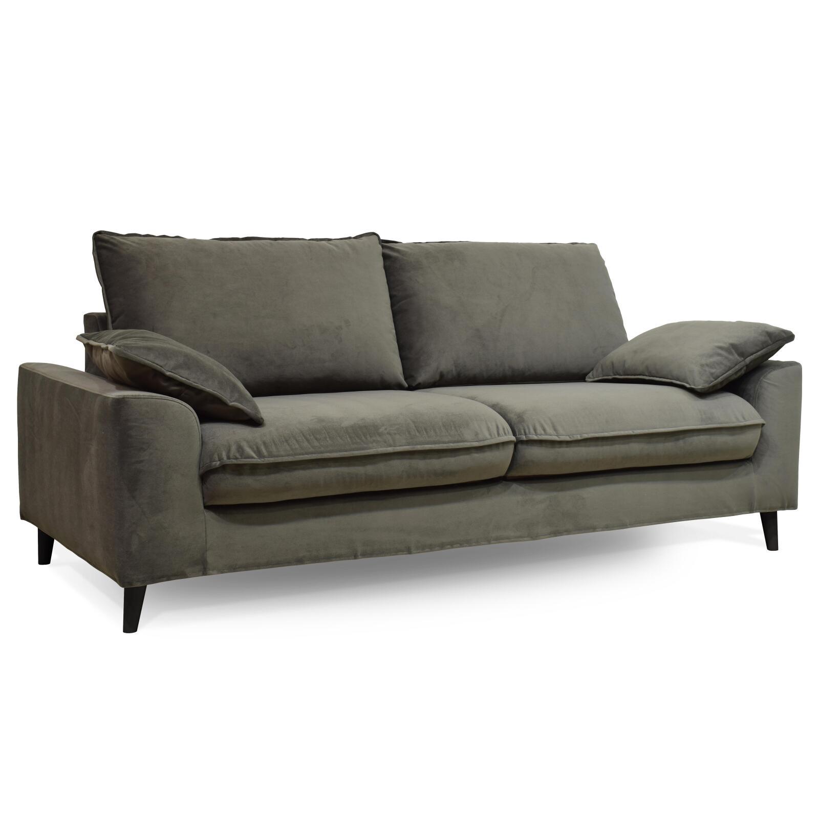 Samt-Sofabezug für 3-Sitzer-Sofa