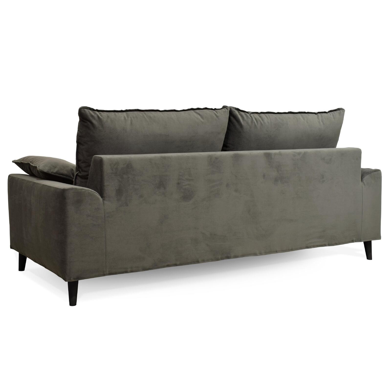 Velours-Sofabezug für 3-Sitzer-Schlafsofa