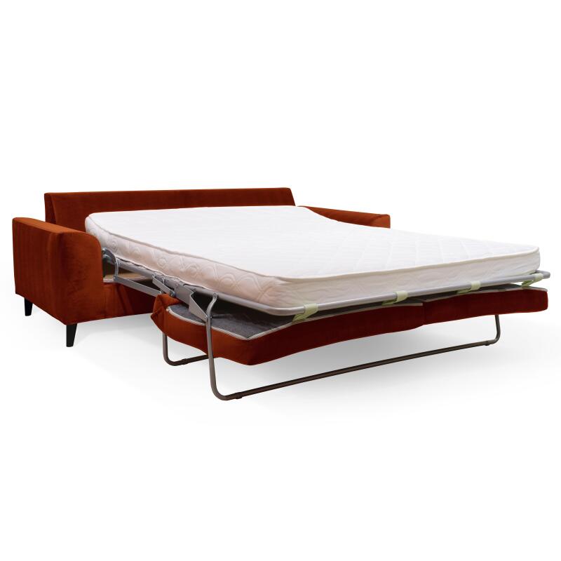 Velours-Sofabezug für 3-Sitzer-Schlafsofa