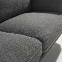 Dreisitzer-Sofa aus FSC®-zertifiziertem Holz und Bouclé-Stoff