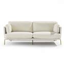 Dreisitzer-Sofa aus FSC®-zertifiziertem Holz und Bouclé-Stoff