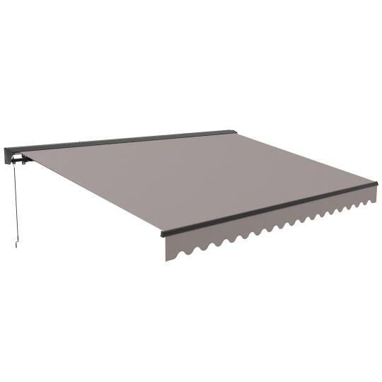 Markisenladen 2,50 x 2 m mit halbintegriertem Kasten