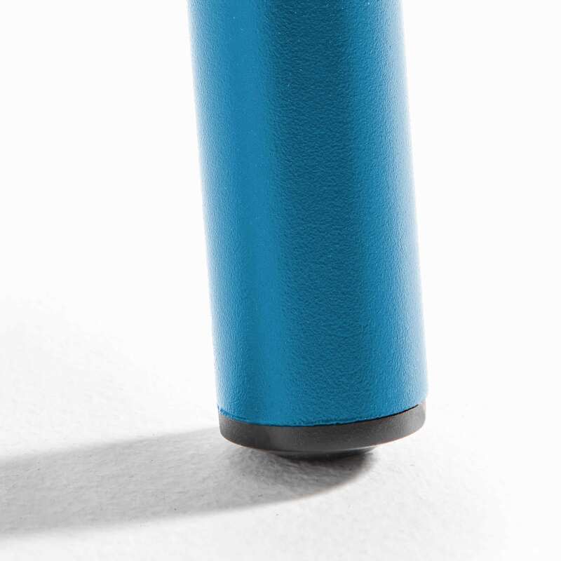 Runder Gartentisch Ø120 x 72 cm und 6 Stühle mit Armlehnen aus Metall  (4/7)