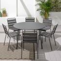 Runder Gartentisch (Ø120 x 72 cm) aus Metall