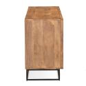 Massiver Mangoholz-Buffetschrank mit 3 Türen, 160 cm breit 