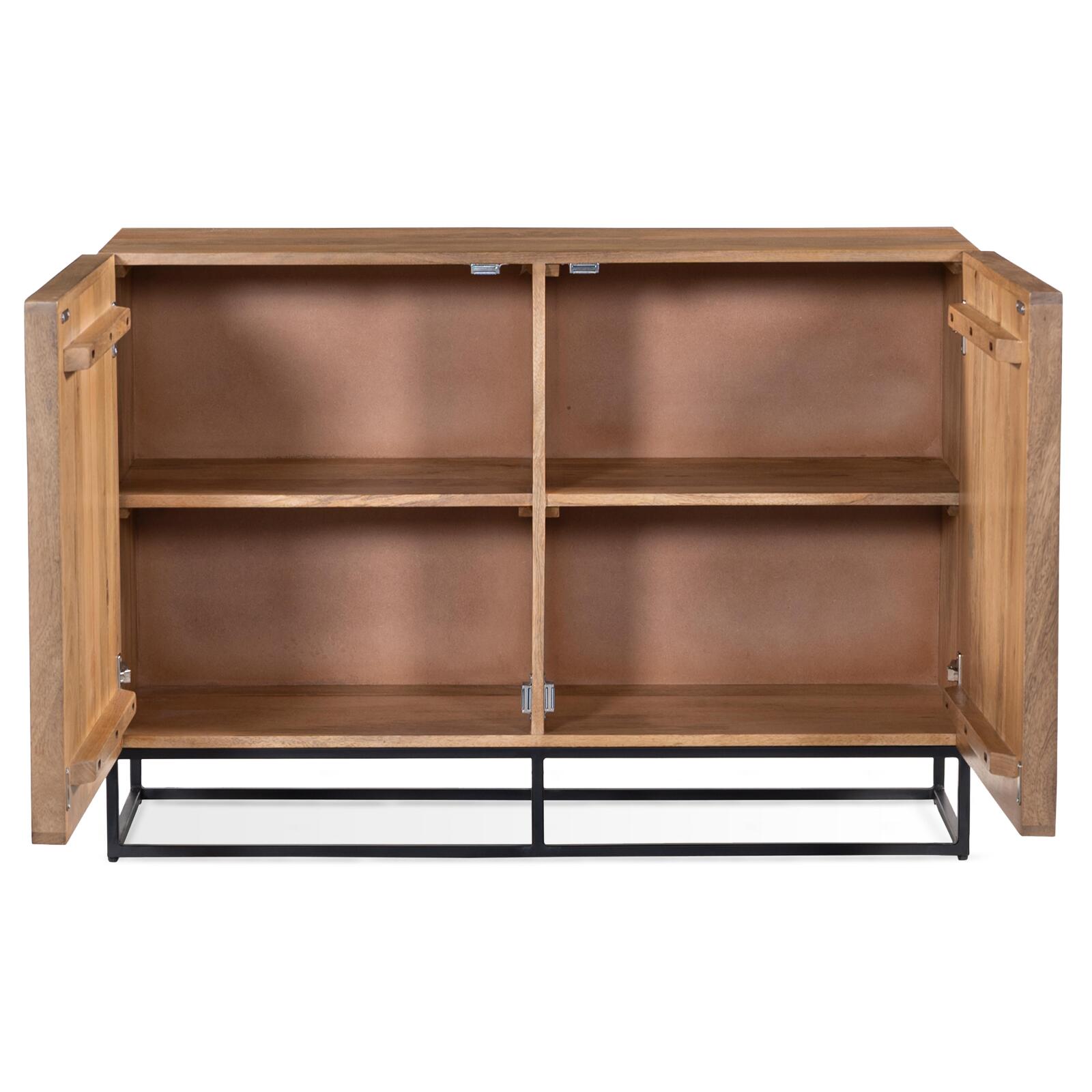 Massiver Mangoholz-Büfett mit 2 Türen, 107 cm breit 