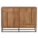 Massiver Mangoholz-Büfett mit 2 Türen, 107 cm breit 