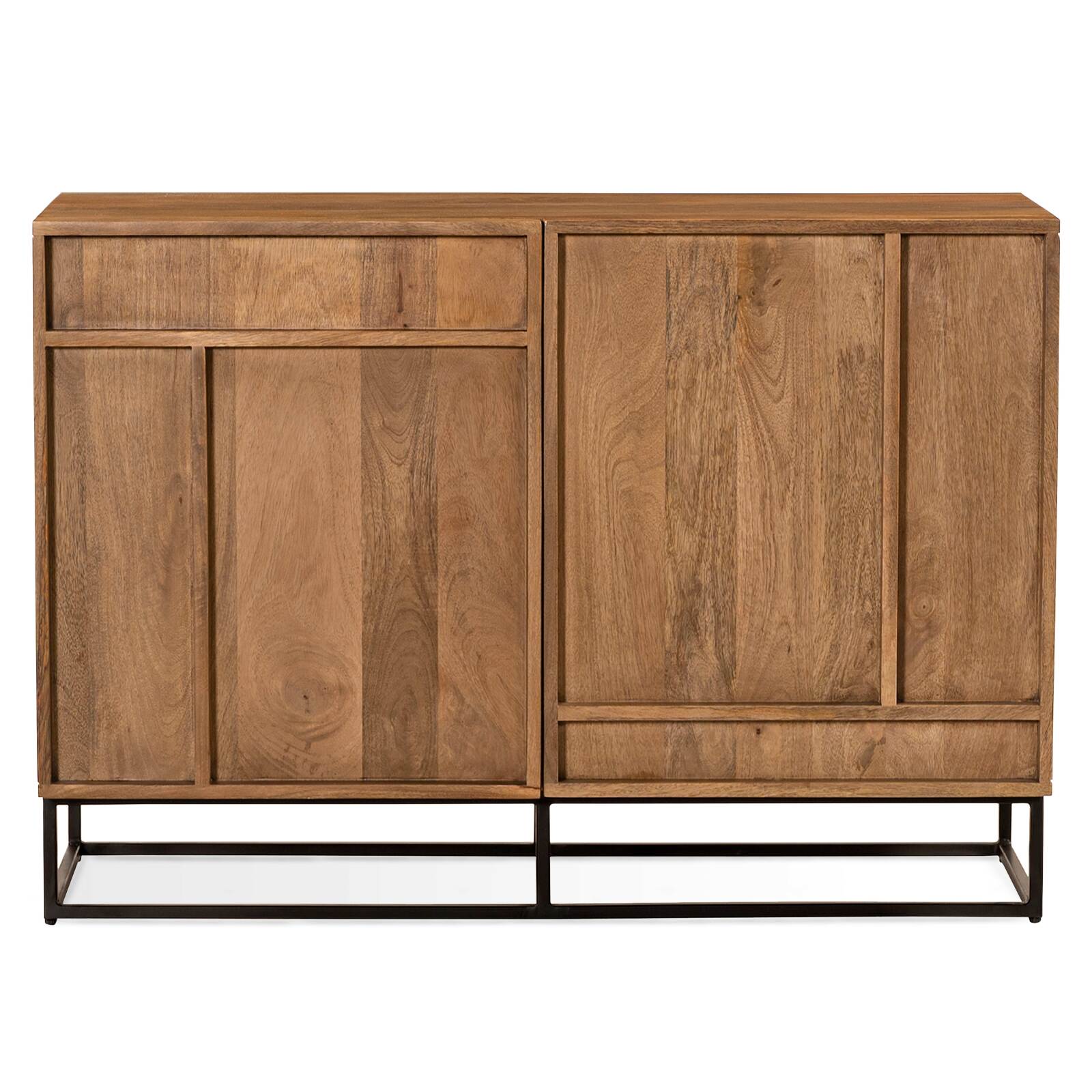 Massiver Mangoholz-Büfett mit 2 Türen, 107 cm breit 