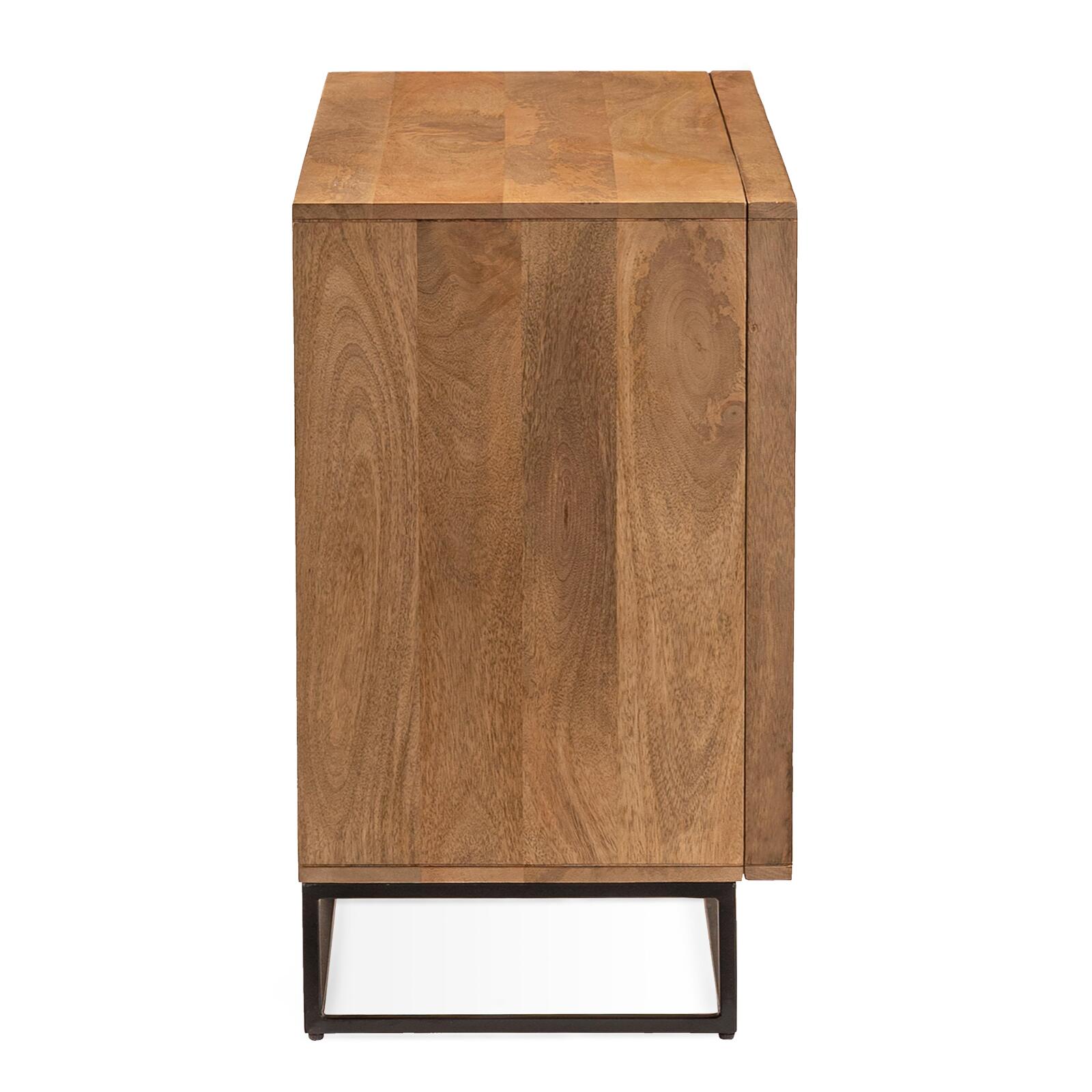 Massiver Mangoholz-Büfett mit 2 Türen, 107 cm breit 