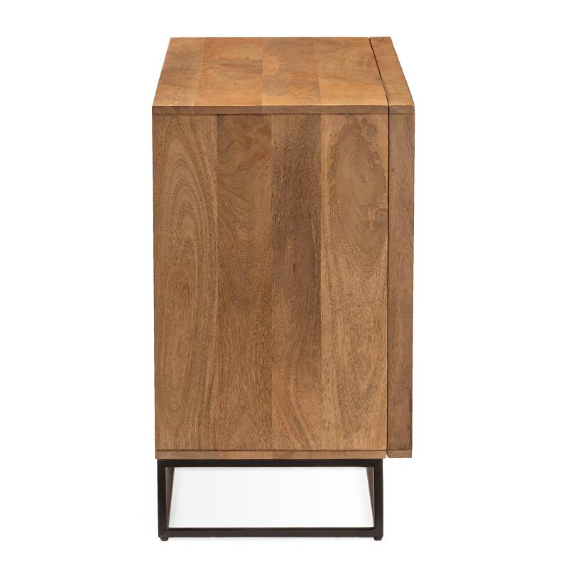 Massiver Mangoholz-Büfett mit 2 Türen, 107 cm breit  (5/6)