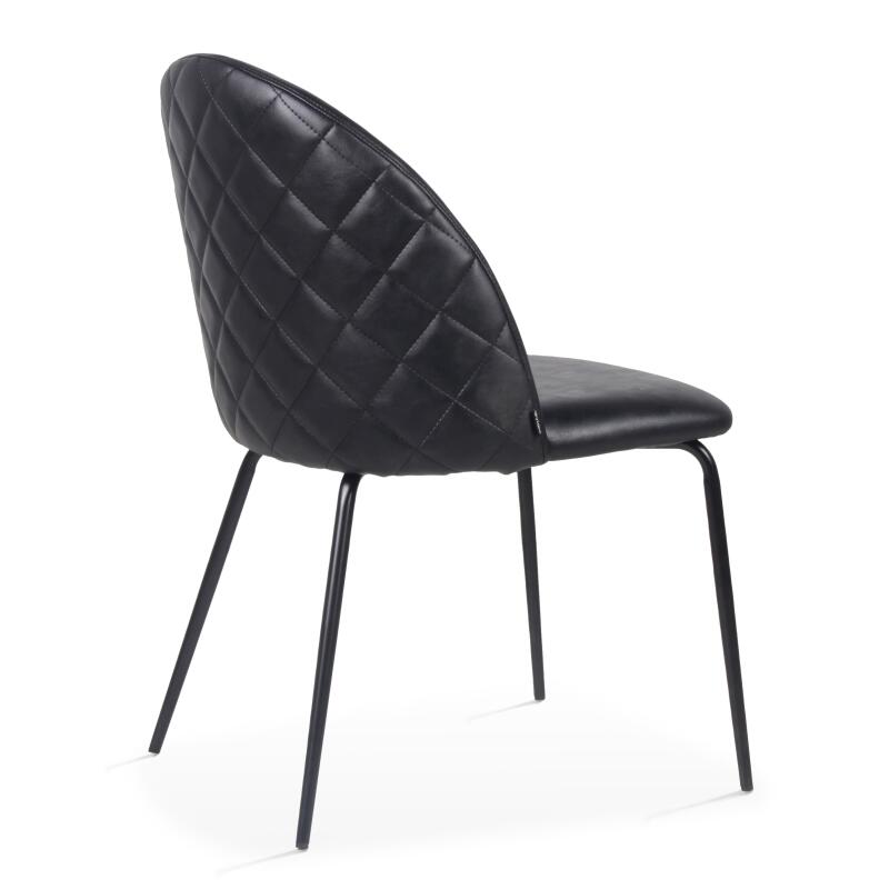 Set von 4 Esszimmerstuhl aus beschichtetem Textil und FSC®-zertifiziertem Holz 